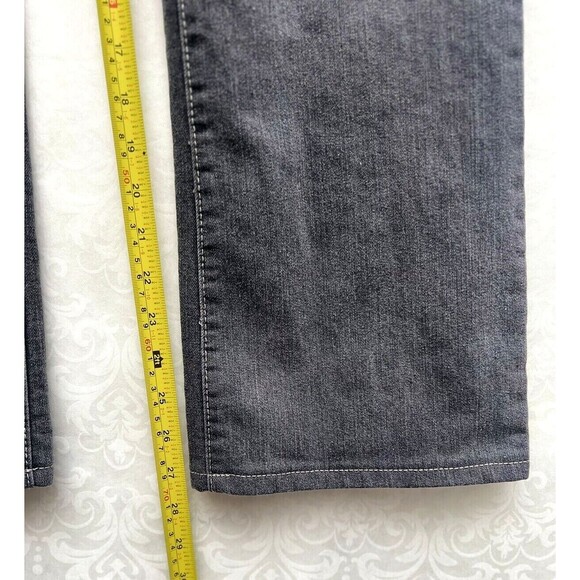 Style & Co Jeans Womens 10 Gray Barely Bootcut Tummy Control Jeweled Pockets - Picture 12 of 15